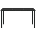 Gartentisch Schwarz 140 x 70 x 73 cm Metall
