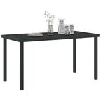 Gartentisch Schwarz 140 x 70 x 73 cm Metall