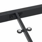 Gartentisch Schwarz 200 x 80 x 73 cm Metall