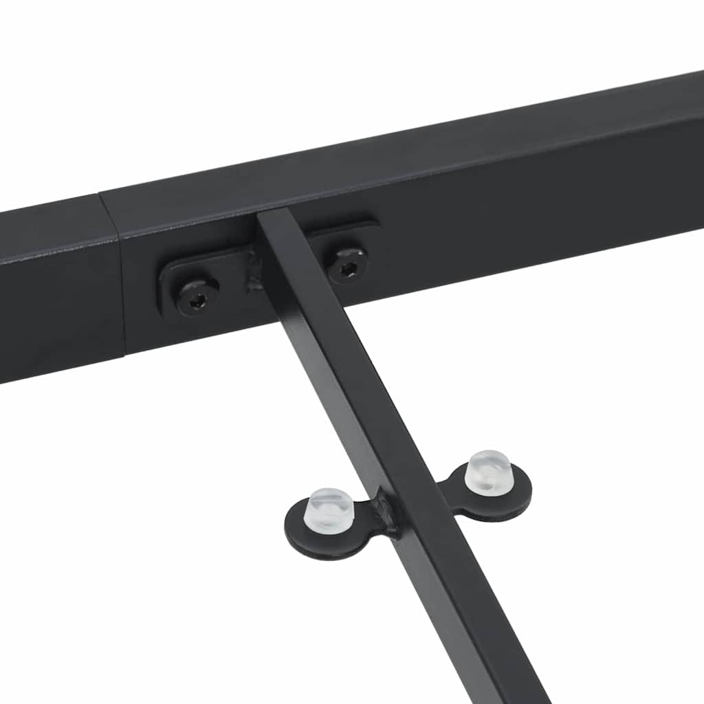 Gartentisch Schwarz 200 x 80 x 73 cm Metall