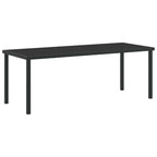 Gartentisch Schwarz 200 x 80 x 73 cm Metall