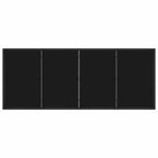 Gartentisch Schwarz 200 x 80 x 73 cm Metall