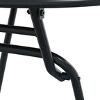 Garten Bistro Set 3 pcs Anthrazit Stahl