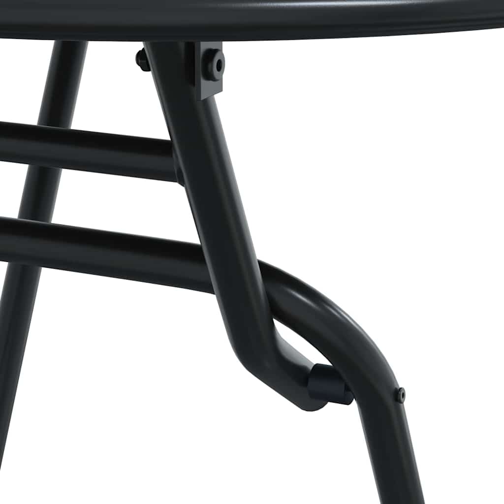 Garten Bistro Set 3 pcs Anthrazit Stahl