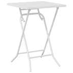 Garten Bistro Set 3 pcs Weiß Stahl