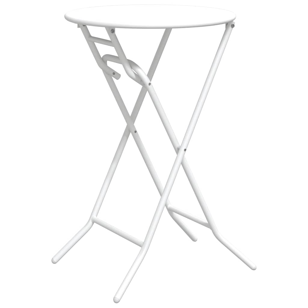 Gartentisch Weiß 50 x 50 x 72 cm Metall