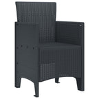 Gartenstuhl 2 pcs Anthrazit 53 x 49 x 85 cm Polypropylen
