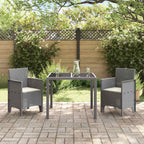 Gartenstuhl 2 pcs Hellgrau 53 x 49 x 85 cm Polypropylen