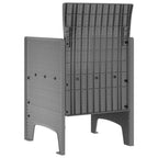 Gartenstuhl 2 pcs Hellgrau 53 x 49 x 85 cm Polypropylen
