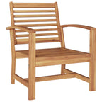 Gartensofa-set 4 pcs Natur Massivholz Teak