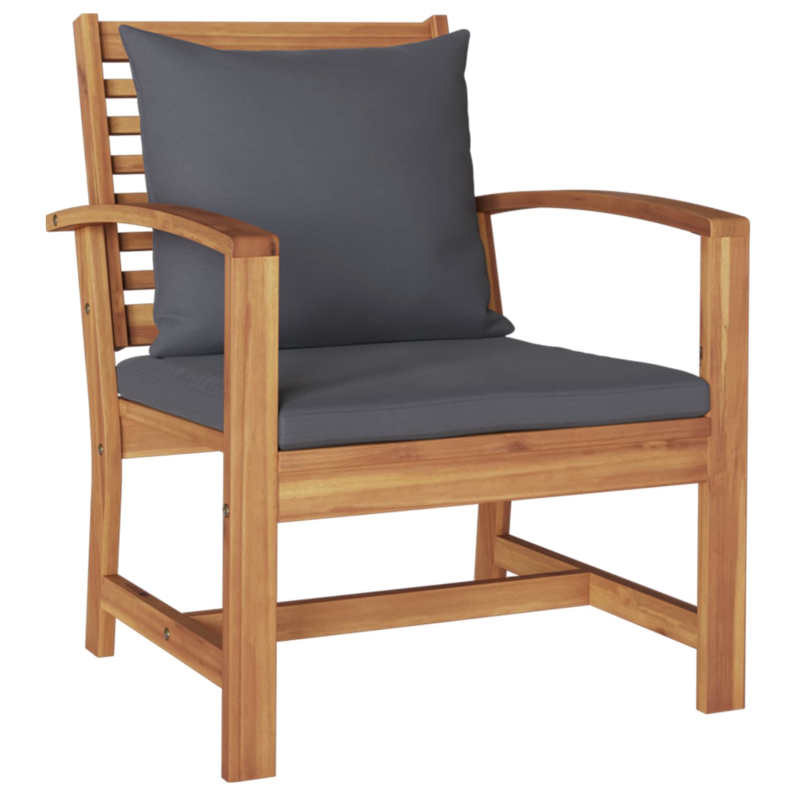 Gartensofa-set 4 pcs Natur Massivholz Teak