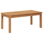 Gartensofa-set 3 pcs Natur Massivholz Teak