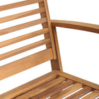 Gartensofa-set 5 pcs Natur Massivholz Teak