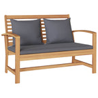 Gartensofa-set 5 pcs Natur Massivholz Teak