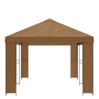 Garten Pavillon 6 x 3 m Beige Polyester und Stahl 190