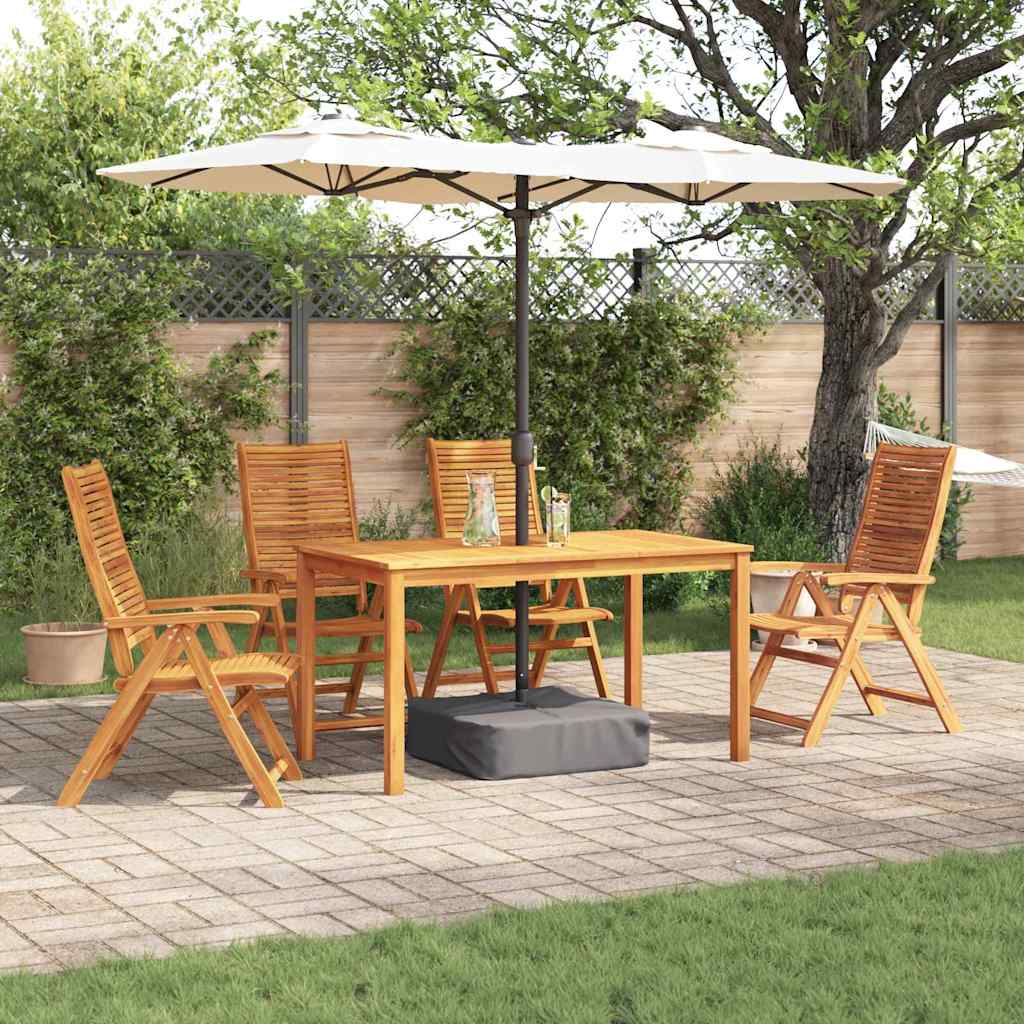 Garten Essgruppe 5 pcs Braun Massivholz Akazie