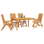 Garten Essgruppe 5 pcs Braun Massivholz Akazie