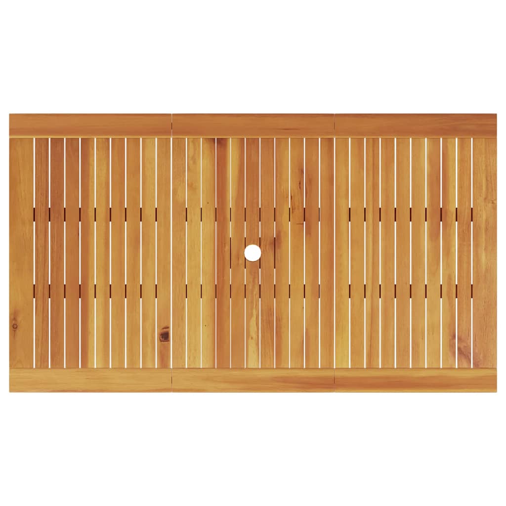 Garten Essgruppe 7 pcs Braun Massivholz Akazie