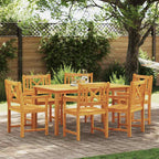 Garten Essgruppe 7 pcs Braun Massivholz Akazie