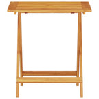 Klapp Bistro Set 3 pcs Braun Massivholz Akazie