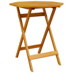 Klapp Bistro Set 3 pcs Braun Massivholz Akazie