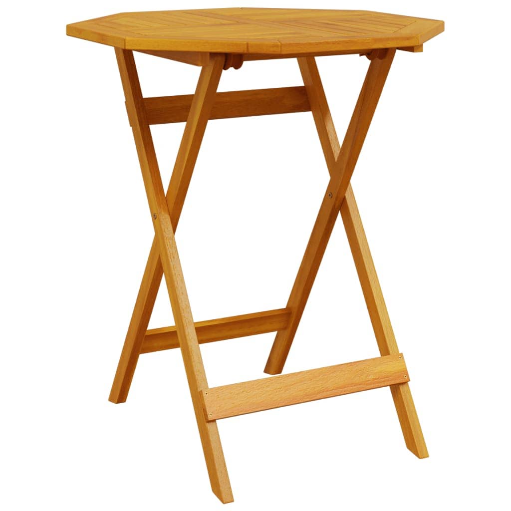 Klapp Bistro Set 3 pcs Braun Massivholz Akazie