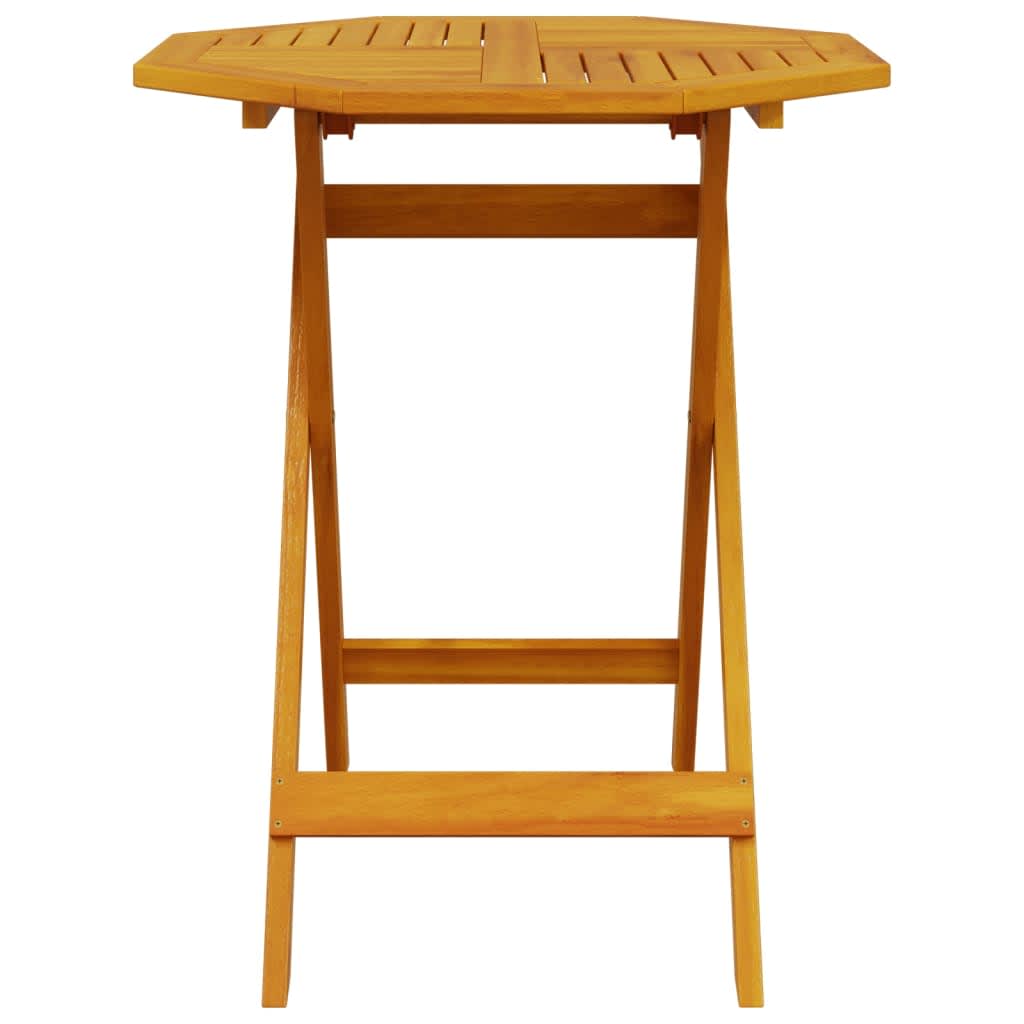 Klapp Bistro Set 3 pcs Braun Massivholz Akazie
