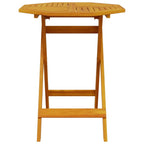 Klapp Bistro Set 3 pcs Braun Massivholz Akazie