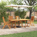 Garten Essgruppe 5 pcs Braun Massivholz Akazie