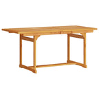 Garten Essgruppe 5 pcs Braun Massivholz Akazie
