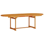 Garten Essgruppe 9 pcs Braun Massivholz Akazie