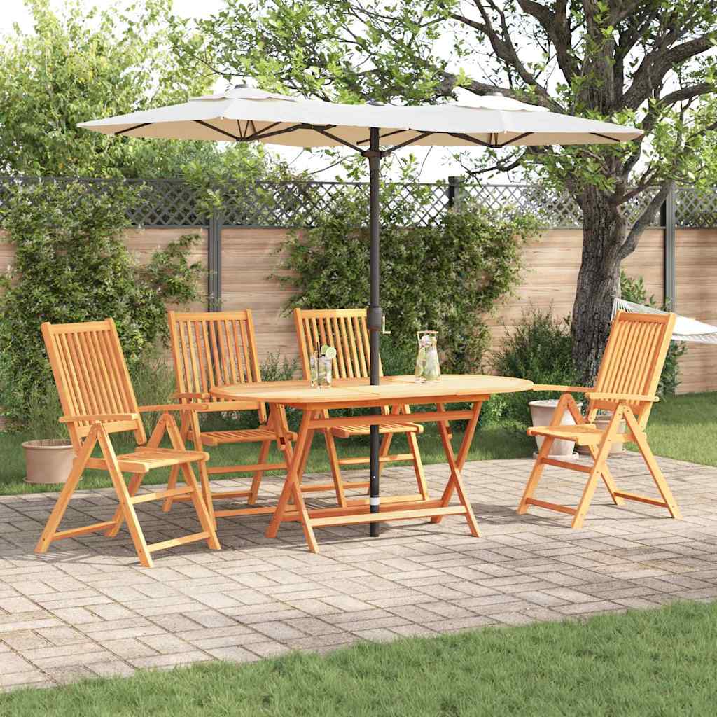 Garten Essgruppe 5 pcs Braun Massivholz Akazie