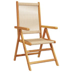 Garten Essgruppe 7 pcs Beige Massivholz Akazie