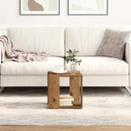 Couchtisch Altholz 32 x 32 x 30 cm Holzwerkstoff