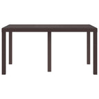 Gartentisch Braun 150 x 100 x 73 cm Poly-Rattan