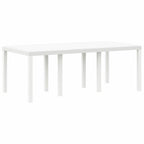 Gartentisch Weiß 200 x 100 x 73 cm Poly-Rattan