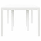 Gartentisch Weiß 200 x 100 x 73 cm Poly-Rattan