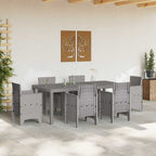 Gartentisch Hellgrau 200 x 100 x 73 cm Poly-Rattan