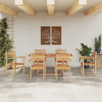Stuhl 6 pcs Braun 56 x 55 x 90,5 cm Massivholz Teak