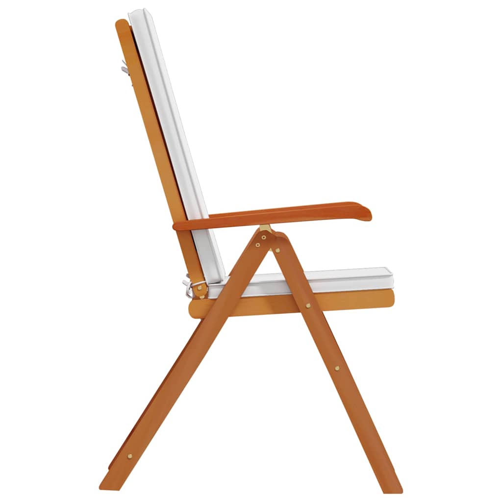 Gartenstuhl 6 pcs Braun und Weiß 57 x 71,5 x 104 cm