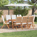 Gartenstuhl 8 pcs Braun und Weiß 57 x 71,5 x 104 cm