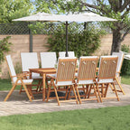Gartenstuhl 8 pcs Braun und Weiß 57 x 71,5 x 104 cm
