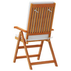 Gartenstuhl 8 pcs Braun und Weiß 57 x 71,5 x 104 cm