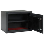 Digitaler Safe mit Schloss Dunkelgrau 35 x 25 x 25 cm Stahl