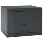 Safe Box mit Schloss Dunkelgrau 23 x 17 x 17 cm Stahl