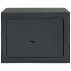 Safe Box mit Schloss Dunkelgrau 23 x 17 x 17 cm Stahl