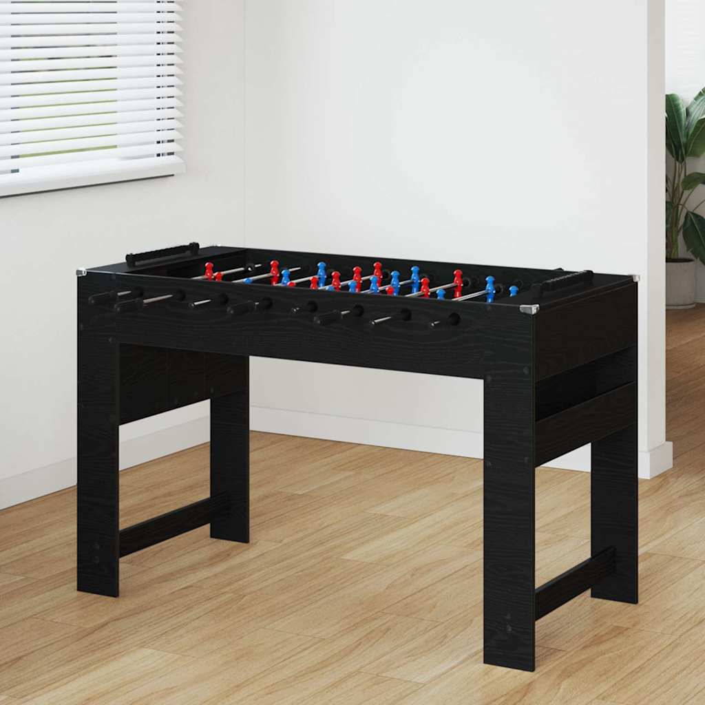 Tischfußballtisch Schwarze Eiche 125 x 60,5 x 80 cm