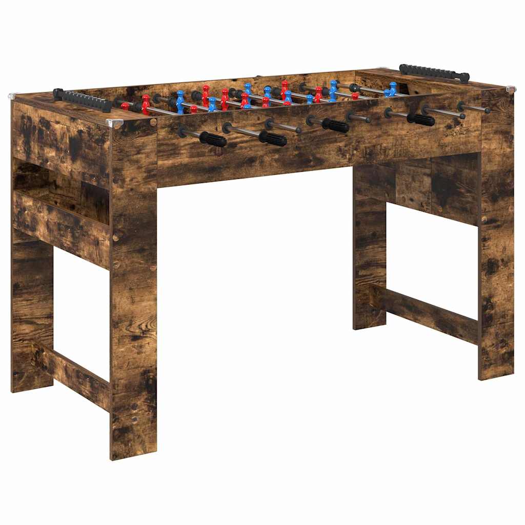 Tischfußballtisch Geräucherte Eiche 125 x 60,5 x 80 cm
