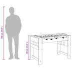 Tischfußballtisch Altholz 125 x 60,5 x 80 cm Holzwerkstoff