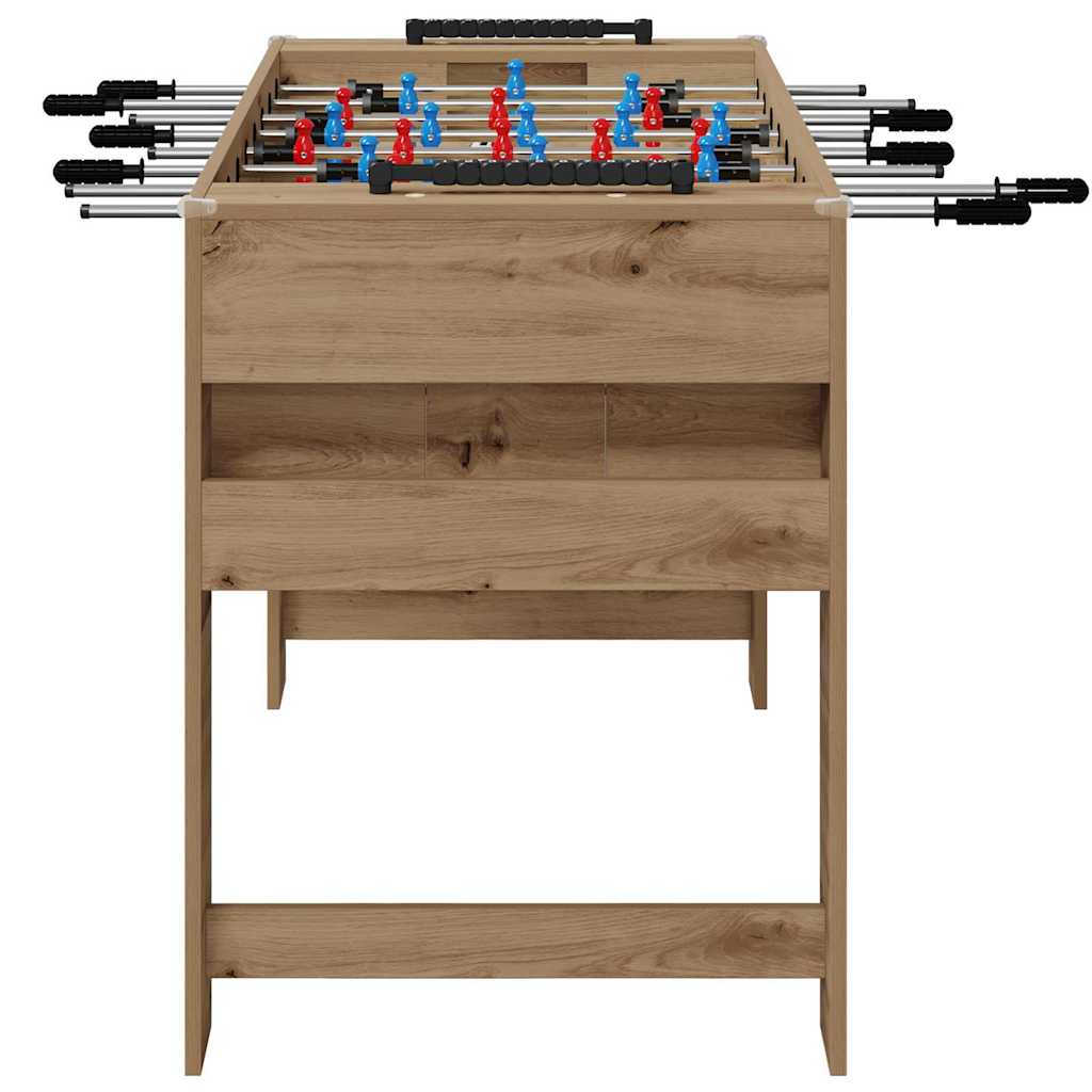 Tischfußballtisch Artisan-Eiche 125 x 60,5 x 80 cm